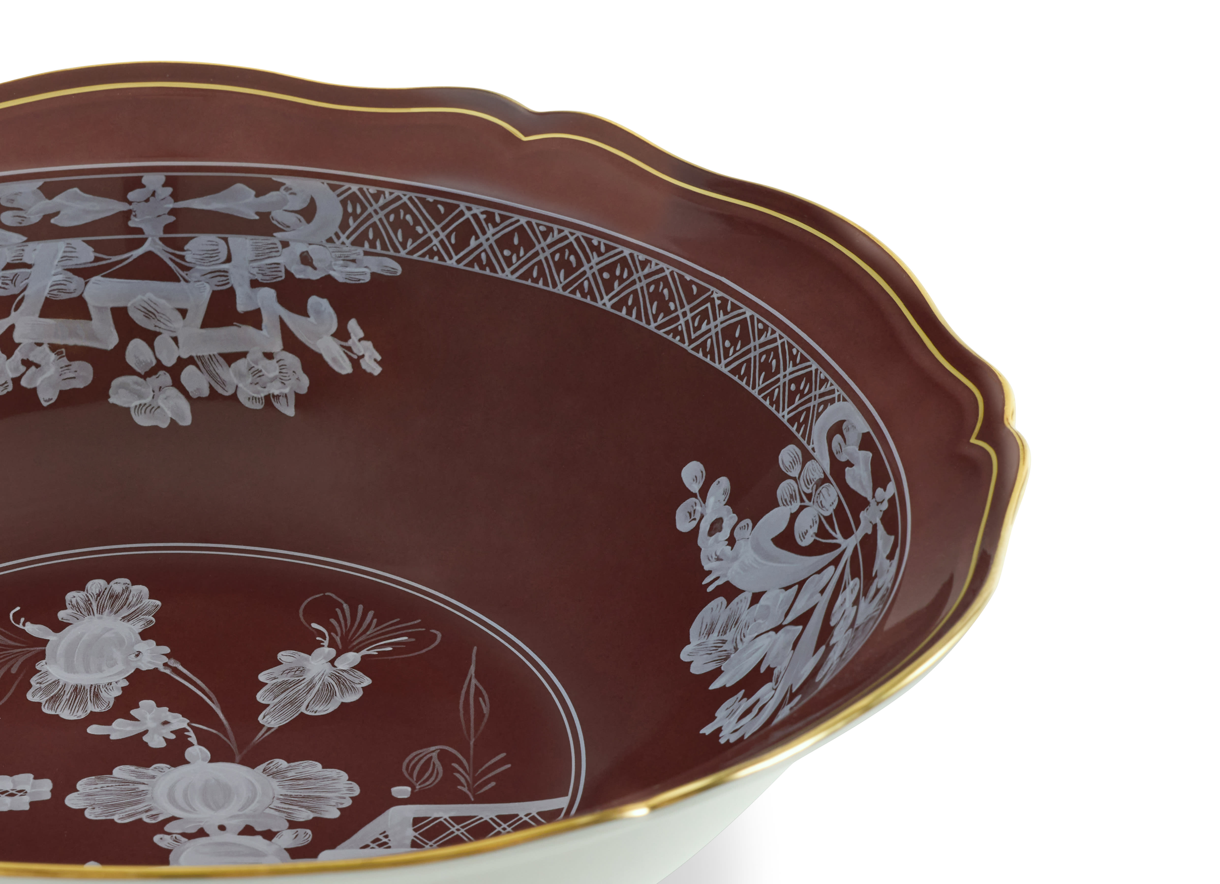 GINORI1735 プレート22cm ブラウン Ginori 1735 Oriente Italiano Castagna Bread Plate - Kneen & Co.